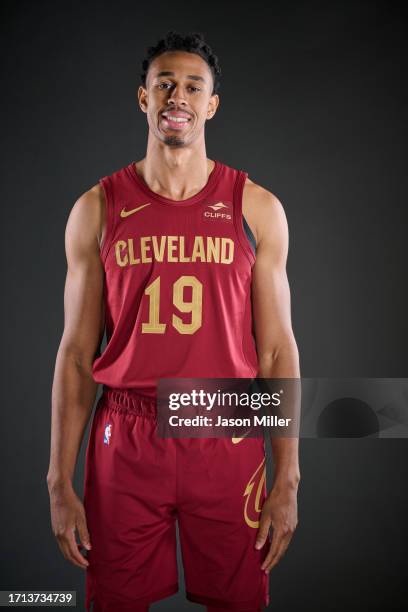 Zhaire Smith of the Cleveland Cavaliers poses during media day at Rocket Mortgage Fieldhouse on October 02, 2023 in Cleveland, Ohio. NOTE TO USER:...