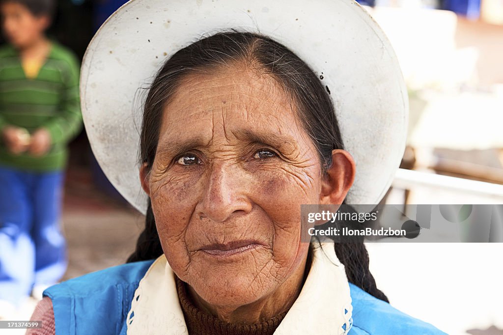 Peruvian woman portrait