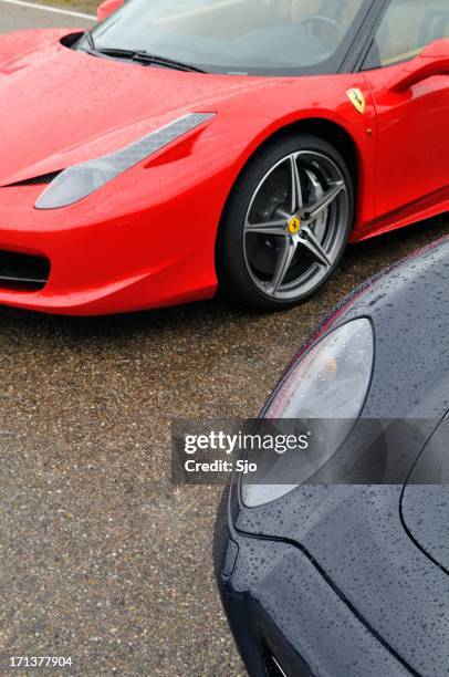 ferrari 458 italia and 612 scaglietti - auto ontwerper stockfoto's en -beelden