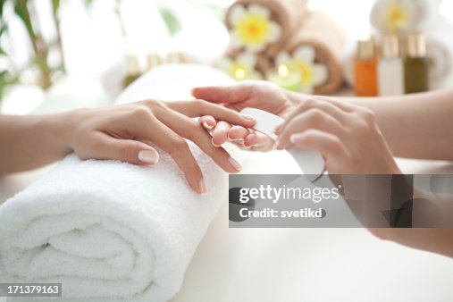 Manicure. Manicure.
