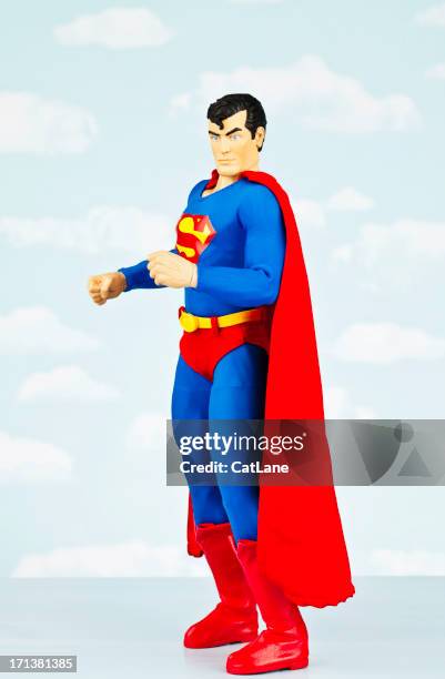 superman ready for fight - superman stockfoto's en -beelden