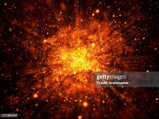 glowing explosion background - explosion stockfoto's en -beelden