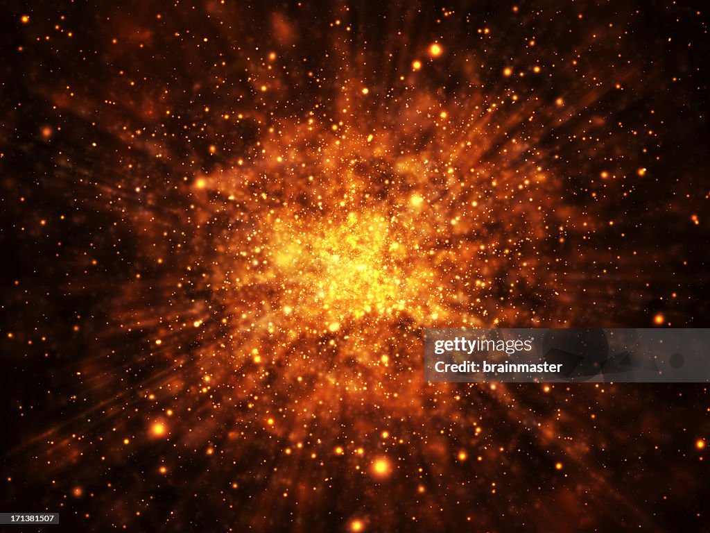 Glowing Explosion Background
