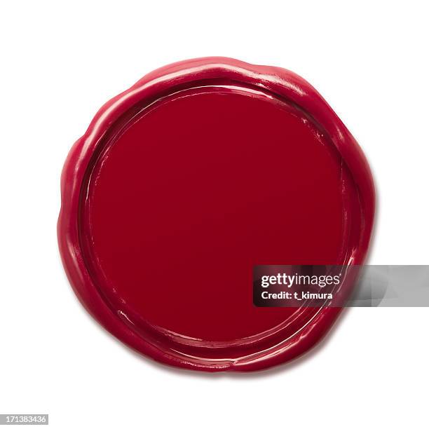wax seal - red sealing wax stock pictures, royalty-free photos & images