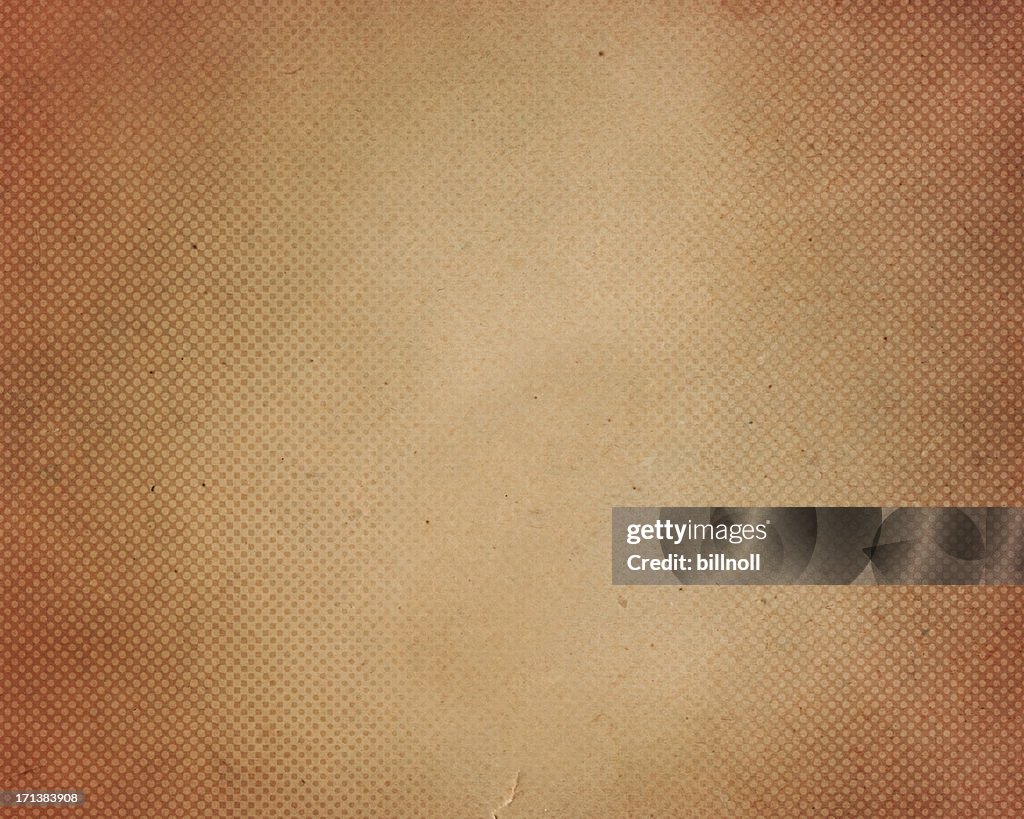 Brown antique paper with halftone