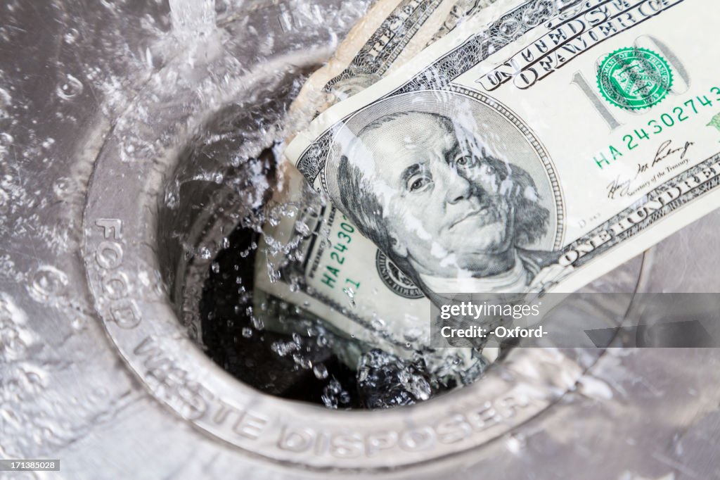 Money Down Drain