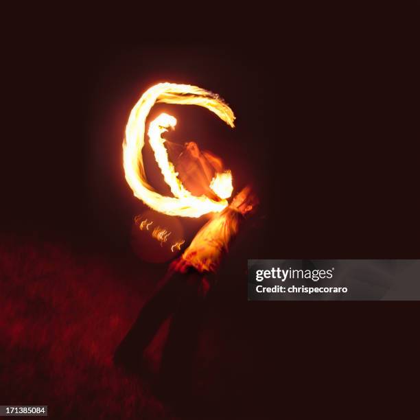 poi - fire dancing - red hot summer party stock pictures, royalty-free photos & images