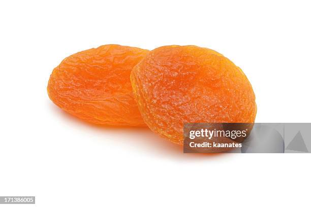 dried apricots - gedroogd voedsel stockfoto's en -beelden