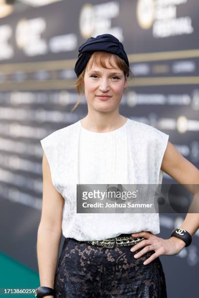 Vicky Krieps attends the photocall of "INGEBORG BACHMANN – REISE IN DIE WüSTE" during the 19th Zurich Film Festival at Kino Corso on October 02, 2023...
