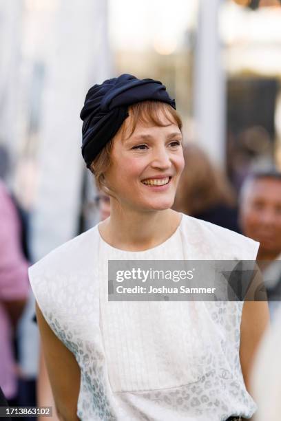 Vicky Krieps attends the photocall of "INGEBORG BACHMANN – REISE IN DIE WüSTE" during the 19th Zurich Film Festival at Kino Corso on October 02, 2023...