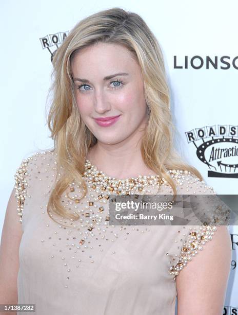 Actress Ashley Johnson arrives at the Los Angeles screening of 'Much Ado About Nothing' held at Oscars Outdoors on June 5, 2013 in Hollywood,...