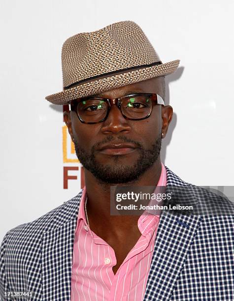 Actor Taye Diggs attends "The Way, Way Back" premiere sponsored by DIRECTV during the 2013 Los Angeles Film Festival at Regal Cinemas L.A. Live on...