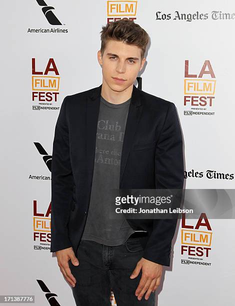 Actor Nolan Gerard Funk attends "The Way, Way Back" premiere sponsored by DIRECTV during the 2013 Los Angeles Film Festival at Regal Cinemas L.A....