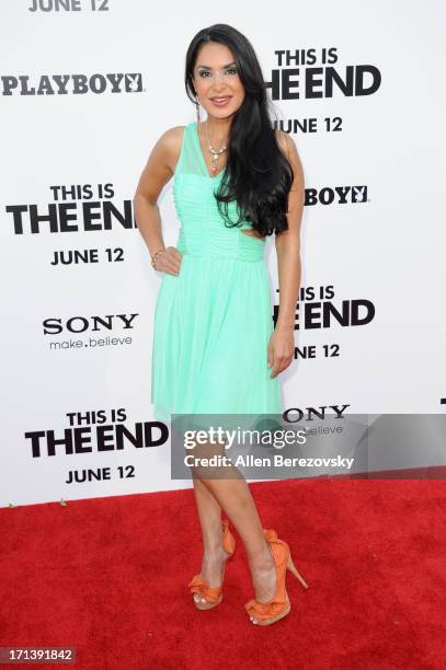 Saye Yabandeh attends the premiere of Columbia Pictures' "This Is The End" at Regency Village Theatre on June 3, 2013 in Westwood, California.