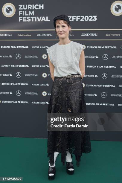 Vicky Krieps attends the photocall of "Ingeborg Bachmann – Reise in die Wüste" during the 19th Zurich Film Festival at Kino Corso on October 02, 2023...