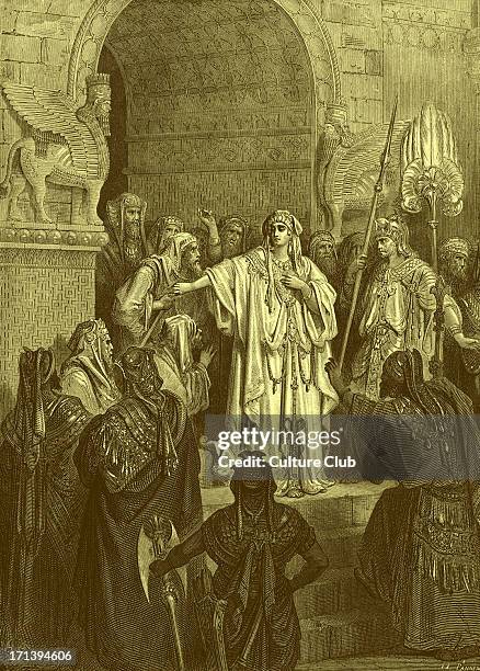 Queen Vashti refuses to obey king Ahasuerus ' command to attend a banquet to display her beauty, : 'But the queen Vashti refused to come at the...