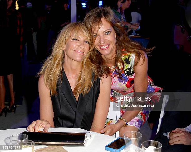 Actresses Toni Collette and Allison Janney attend "The Way, Way Back" premiere after party sponsored by DIRECTV during the 2013 Los Angeles Film...