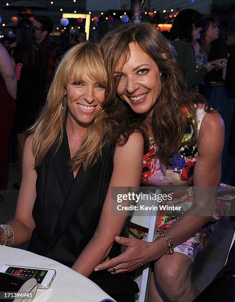 Actresses Toni Collette and Allison Janney attend the premiere of Fox Searchlight Pictures' "The Way, Way Back" after party at L.A. Live Event Deck...