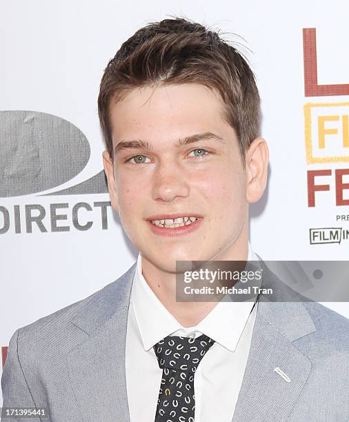 Liam James arrives at the 2013 Los Angeles Film Festival "The Way, Way Back" closing night gala held at Regal Cinemas L.A. LIVE Stadium 14 on June...