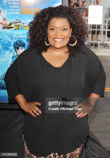 Yvette Nicole Brown arrives at the 2013 Los Angeles Film Festival "The Way, Way Back" closing night gala held at Regal Cinemas L.A. LIVE Stadium 14...