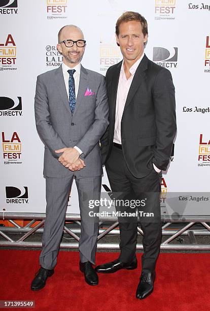 Jim Rash and Nat Faxon arrive at the 2013 Los Angeles Film Festival "The Way, Way Back" closing night gala held at Regal Cinemas L.A. LIVE Stadium 14...