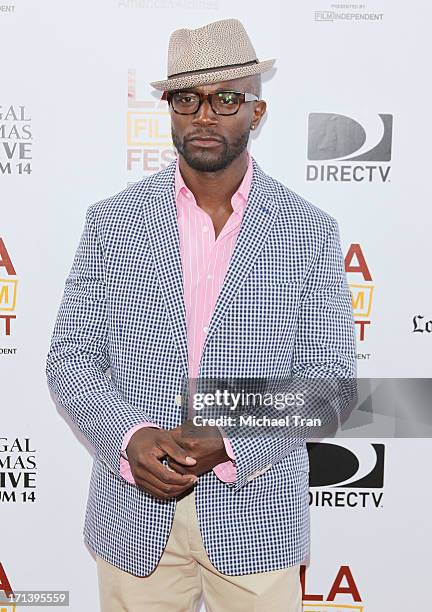 Taye Diggs arrives at the 2013 Los Angeles Film Festival "The Way, Way Back" closing night gala held at Regal Cinemas L.A. LIVE Stadium 14 on June...