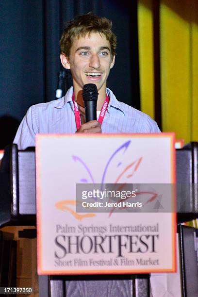 Filmmaker Abe Zverow attends the Palm Springs ShortFest closing night gala on June 23, 2013 in Palm Springs, California.