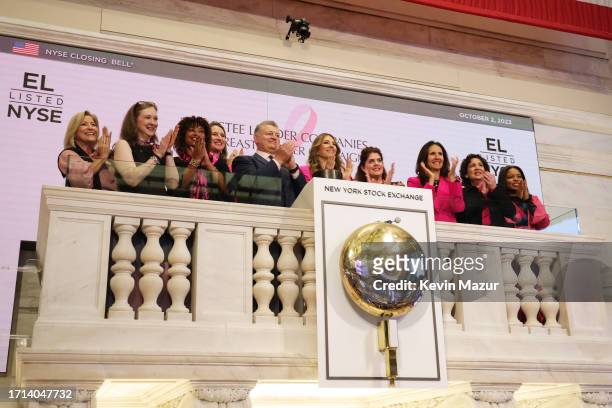 William P. Lauder, Executive Chairman, The Estée Lauder Companies Inc., Elizabeth Hurley, Global Ambassador, The Estée Lauder Companies’ Breast...