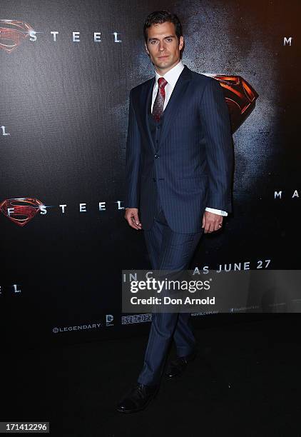 Henry Cavill attends the "Man Of Steel" Australian Premiere at Event Cinemas, George Street on June 24, 2013 in Sydney, Australia.