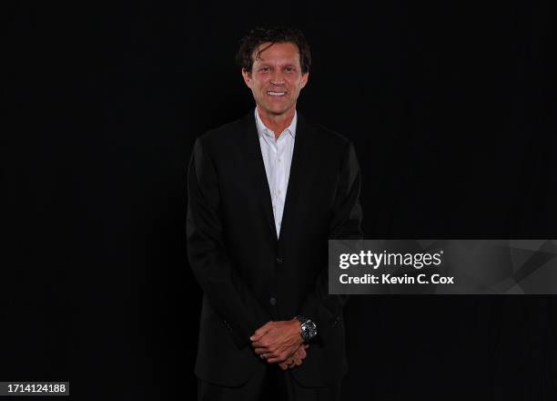 Head coach Quin Snyder of the Atlanta Hawks poses for portraits during media day at PC&E Atlanta on October 02, 2023 in Atlanta, Georgia. NOTE TO...