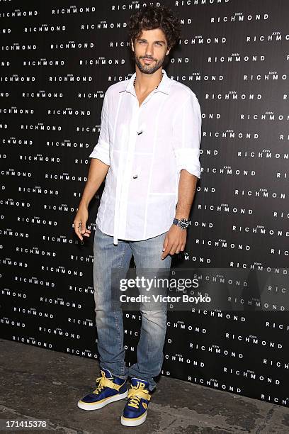 Bruno Cabrerizo attends the John Richmond show during Milan Menswear Fashion Week Spring Summer 2014 show on June 24, 2013 in Milan, Italy.