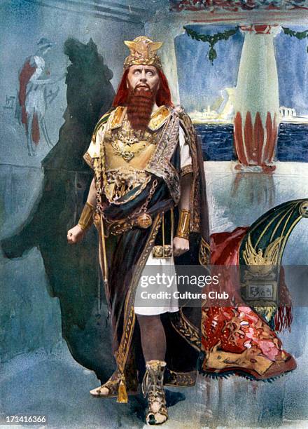 Herbert Beerbohm Tree as Herod in Herod: A Tragedy 1900. By Stephen Phillips. English actor, 17 December 1853 - 2 July 1917. SP 28 July 1864 ...