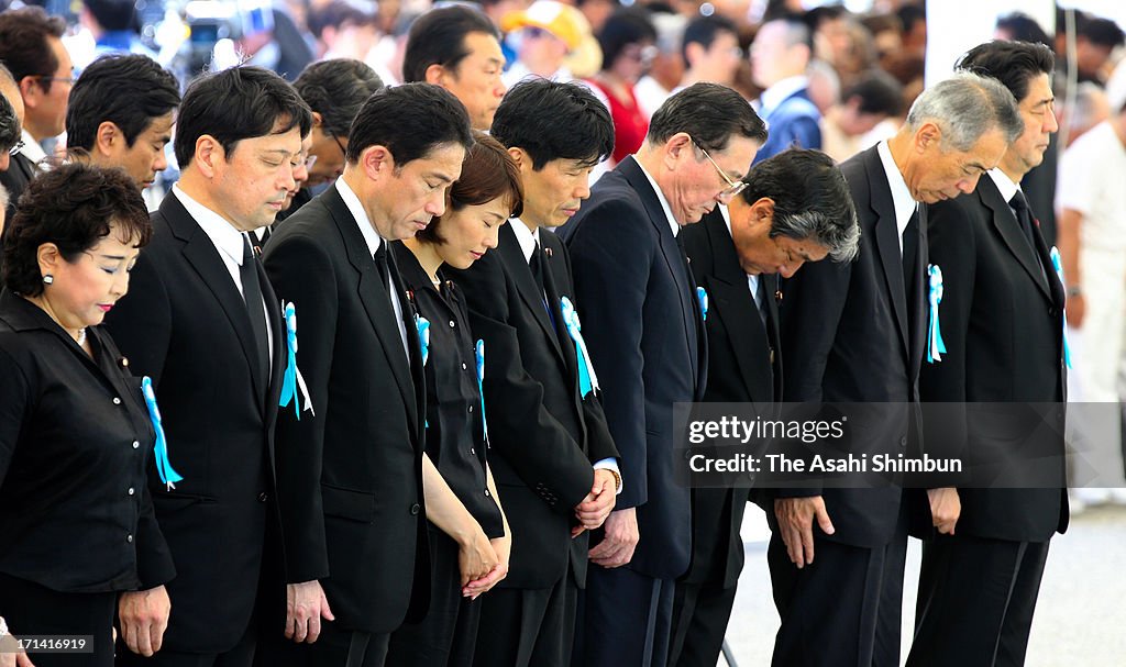 Okinawa Marks 68th Anniversary Of End of 'Battle Of Okinawa'