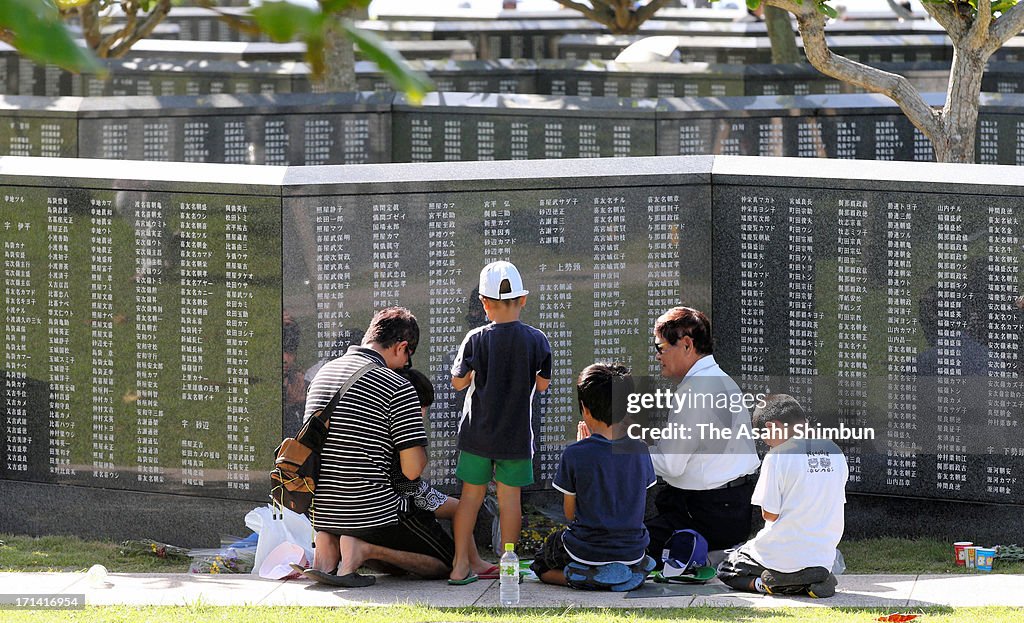 Okinawa Marks 68th Anniversary Of End of 'Battle Of Okinawa'