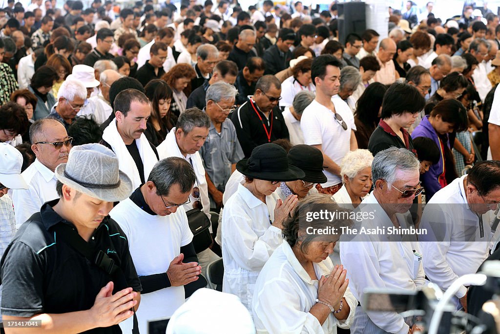 Okinawa Marks 68th Anniversary Of End of 'Battle Of Okinawa'