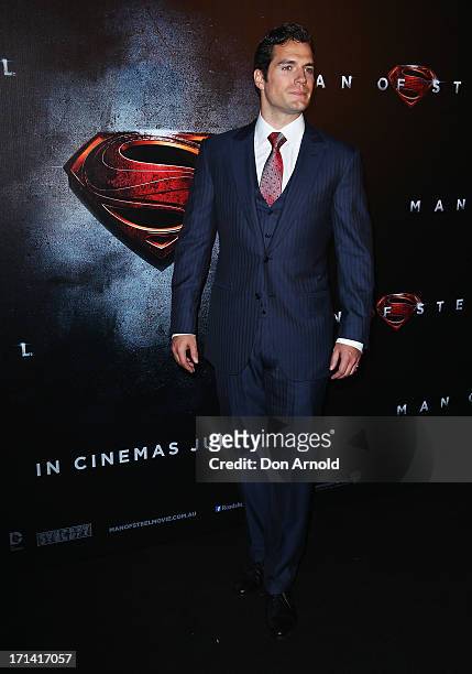 Henry Cavill attends the "Man Of Steel" Australian Premiere at Event Cinemas, George Street on June 24, 2013 in Sydney, Australia.