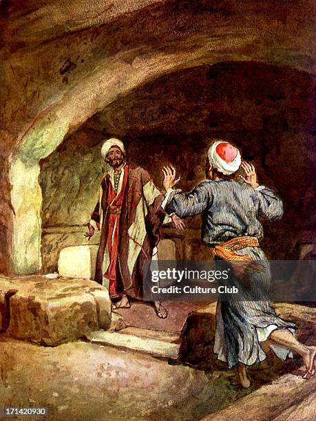 Peter and John hurry to the empty tomb and inspect the linen cloths. 'So they ran both together: and the other disciple did outrun Peter, and came...