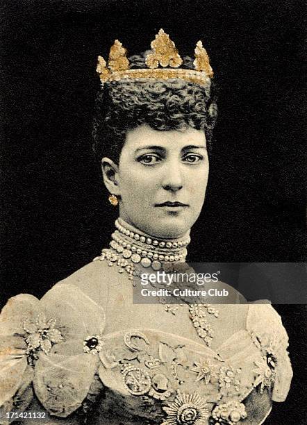 Queen Alexandra of Denmark - portrait - queen consort of King Edward VII 1 December 1844 - 20 November 1925