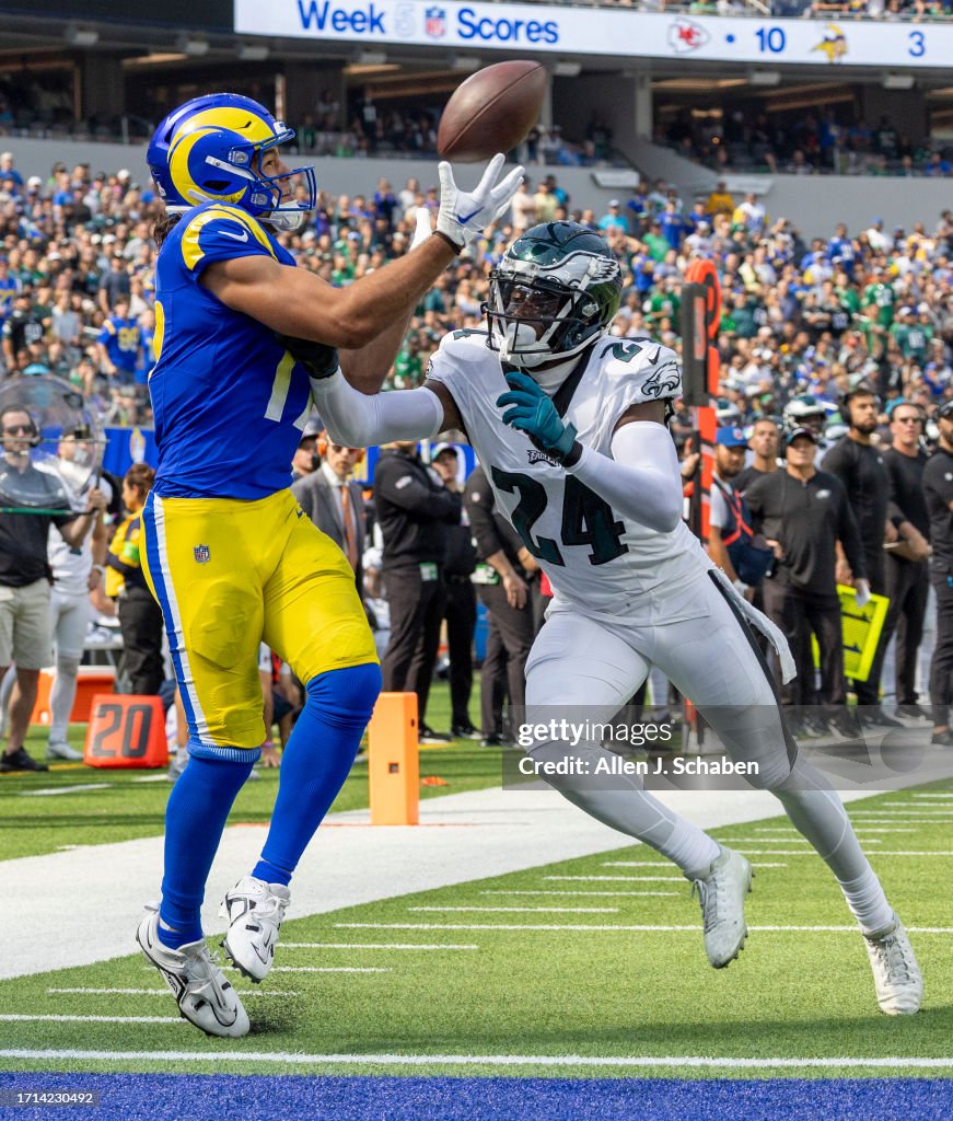 La Rams Wr Los Angeles Rams wide receiver Puka Nacua catches a second quarter ...
