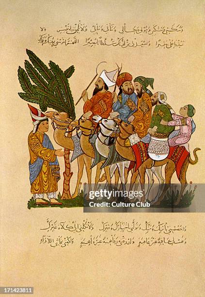 Arab life during the Abbasidian times - miniatures from the Maqamat of al-Hariri. Abassid caliphate