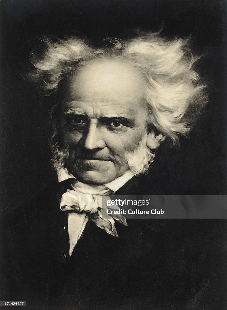 Arthur Schopenhauer, portrait. German Philosopher,
