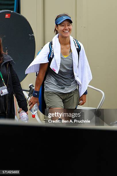 Anne Keothavong sighted at Wimbledon Tennis on June 24, 2013 in London, England.