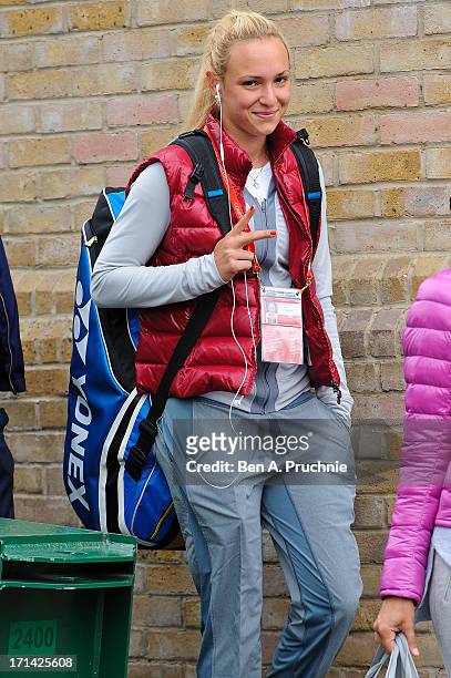 Donna Vekic sighted at Wimbledon Tennis on June 24, 2013 in London, England.