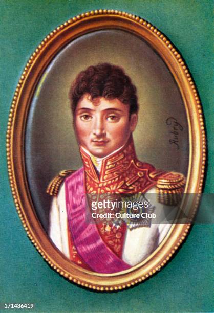 Jérôme Bonaparte. Portrait of the King of Westphalia. After a miniature by Louis Francois Aubry, 1810. 15 November 1784 - 24 June 1860