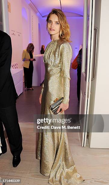 Natalia Vodianova attends the 'Arts For Life' charity auction hosted by Susan Hayden, Nadja Swarovski and Natalia Vodianova to raise funds for Borne,...