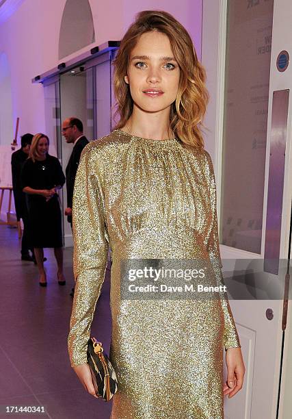 Natalia Vodianova attends the 'Arts For Life' charity auction hosted by Susan Hayden, Nadja Swarovski and Natalia Vodianova to raise funds for Borne,...