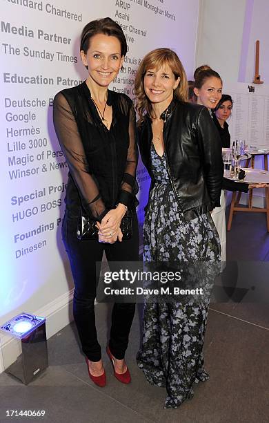 Saffron Aldridge and Darcey Bussell attend the 'Arts For Life' charity auction hosted by Susan Hayden, Nadja Swarovski and Natalia Vodianova to raise...