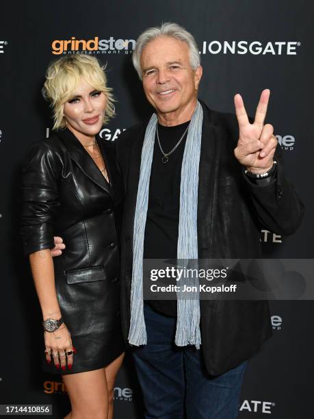 Director Nadine Crocker and Anthony Denison attend "Desperation Road" Filmmaker Screening on October 02, 2023 in Santa Monica, California.