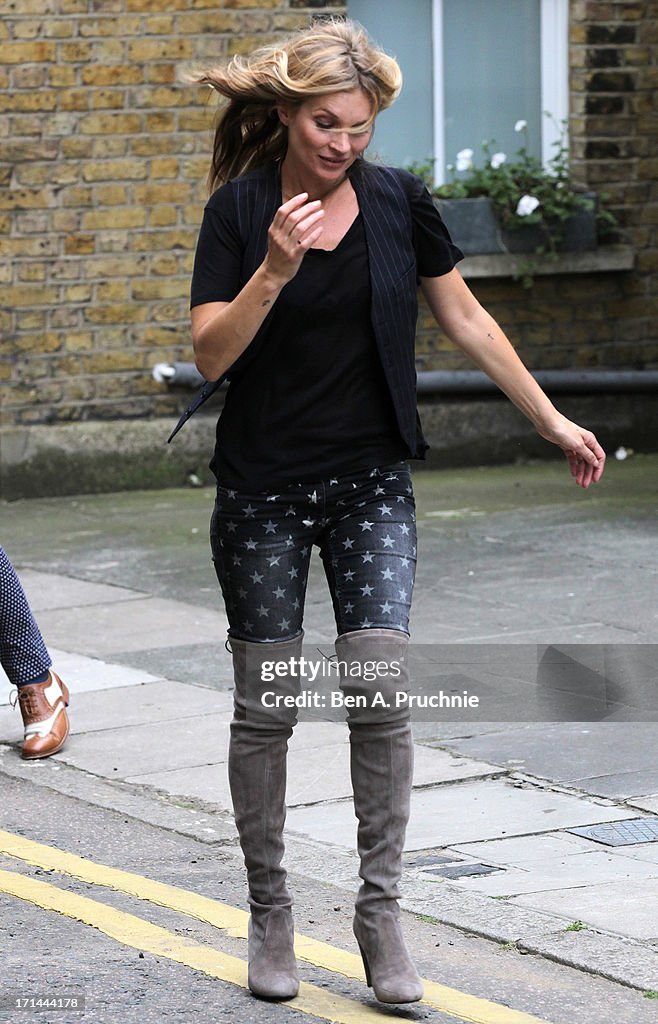 Kate Moss Sighting In London - June 24, 2013