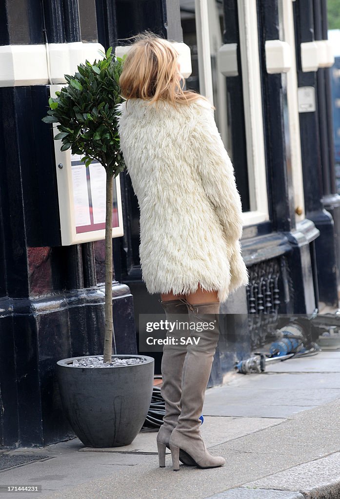 Kate Moss Sighting In London - June 24, 2013